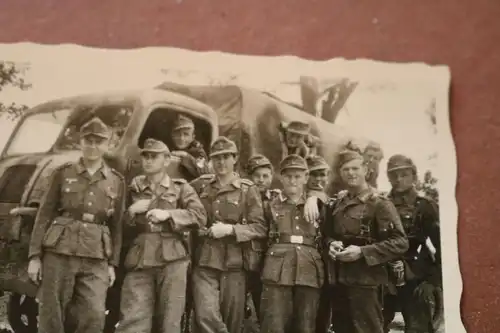 altes Foto  Soldaten PaK-Zug  mit Schlepper   1944 Kessel vom Cherkassy ??? 