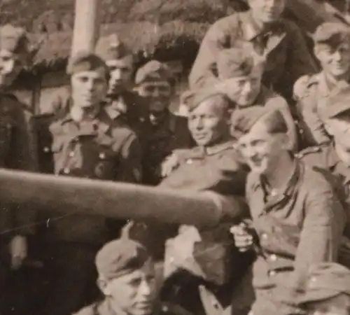 altes Foto  Soldaten mit PaK - Panzertruppe -  1944 Kessel vom Cherkassy ??? 