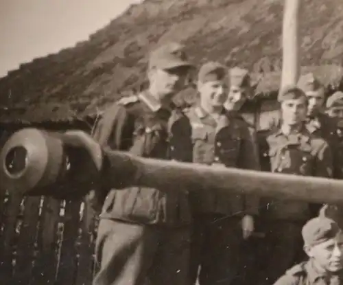 altes Foto  Soldaten mit PaK - Panzertruppe -  1944 Kessel vom Cherkassy ??? 