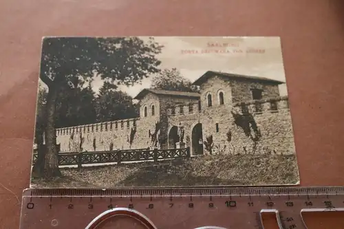 tolle alte Karte - Saalburg  Porta Decumana von Aussen 1900-1920