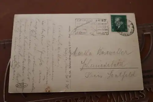 tolle alte Karte - Tauben auf dem Augustusplatz  - Leipzig  1930 
