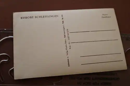 tolle alte Karte - Kurort Schleusingen Thüringen  20-50er Jahre ?