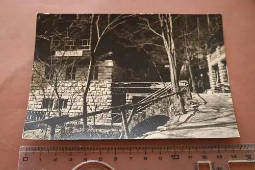 tolle alte Karte - Gaststätte Amselfall Rathewalde 