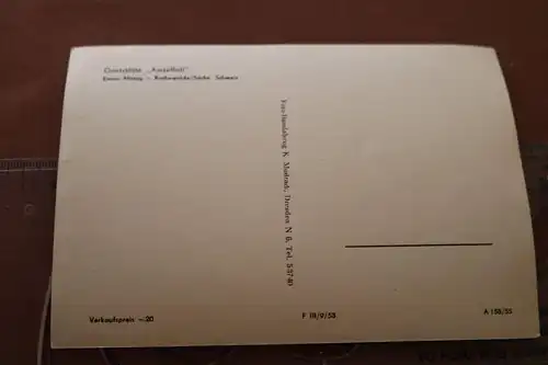 tolle alte Karte - Gaststätte Amselfall Rathewalde 