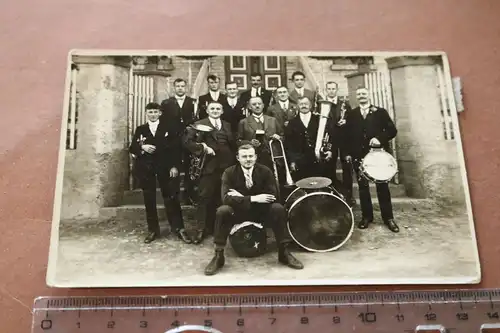 tolles altes Gruppenfoto - Musikorchester - 1930