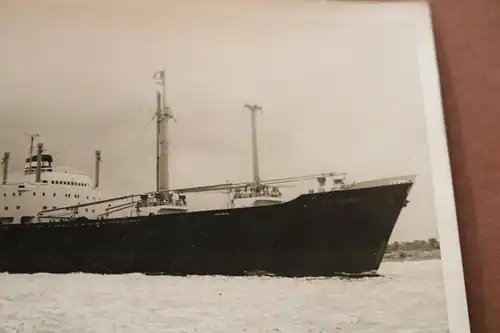 tolles altes Foto - Frachtschiff Düsseldorf