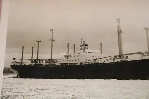 tolles altes Foto - Frachtschiff Düsseldorf