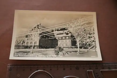 tolle alte Karte - Sanatorium Raupennest  Altenberg Erzgebirge 