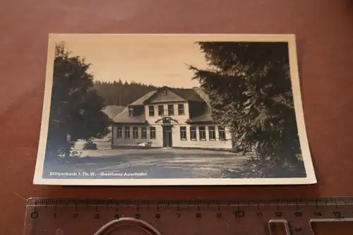 tolle alte Karte -  Gasthaus Auerhahn Stützerbach Thüringen 1955