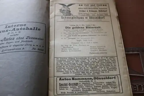 tolles altes Programmheft ?  Masken - Düsseldorfer Schauspielhaus 1910