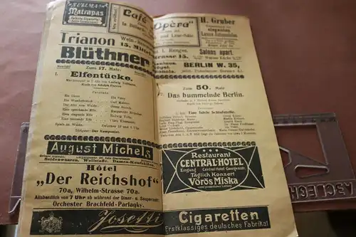 tolles altes Programmheft - Apollo-Theater Berlin 1906 