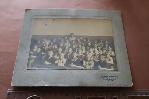 tolles altes Klassenfoto - Schulklasse Berlin - Lichterfeld - Knabenschule -