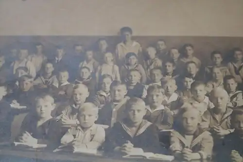 tolles altes Klassenfoto - Schulklasse Berlin - Lichterfeld - Knabenschule -