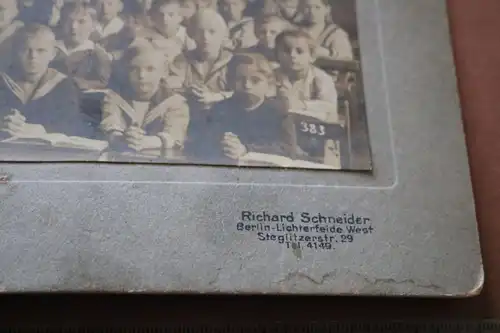 tolles altes Klassenfoto - Schulklasse Berlin - Lichterfeld - Knabenschule -