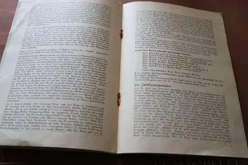 tolles altes Mitteilungsheft - Wilhelmshavener Segel-Club e.V. 1953