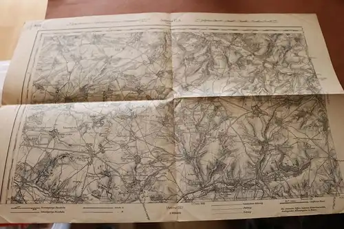 alte Landkarte Frankreich Raum Amiens 12A ??  1:80000  von 1915 - militärisch ?