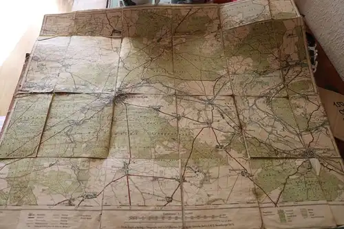 tolle alte Landkarte Raum Eberswalde, Freienwalde 1900-1920 ?? 1:45000