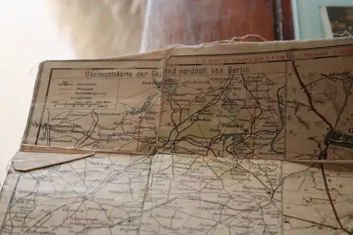 tolle alte Landkarte Raum Eberswalde, Freienwalde 1900-1920 ?? 1:45000