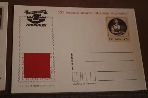 zwei Postkarten - Ganzsachen - Polen 70er Jahre ???