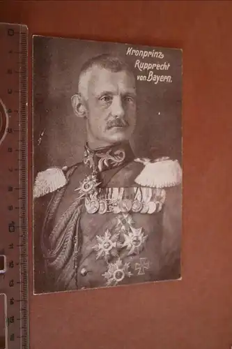 tolle alte Karte - Kronprinz Rupprecht von Bayern 