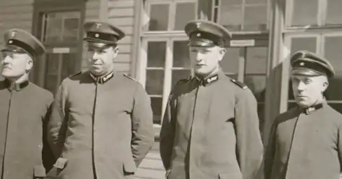 tolles altes Glasnegativ - Bahnhof Gestringen  - 30er Jahre