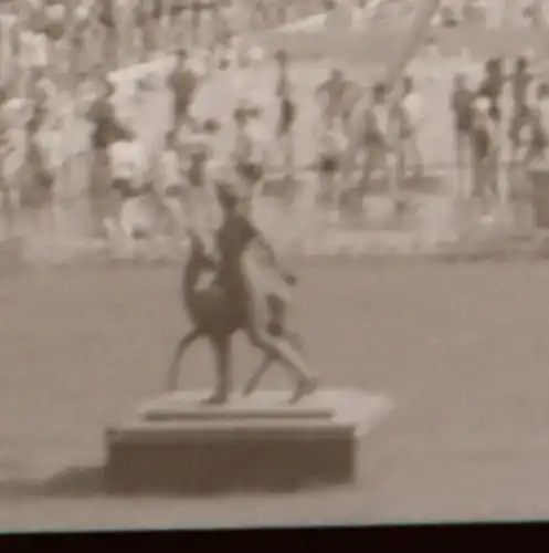 zwei tolle alte Negative - Stadionsbad Köln ??? Statue Mädchen mit Reh