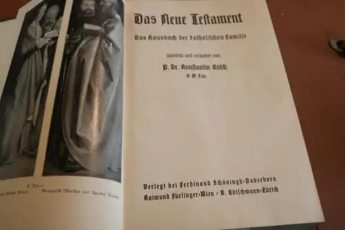 altes Buch - Das Neue Testament von 1936 gedruckt in Paderborn 