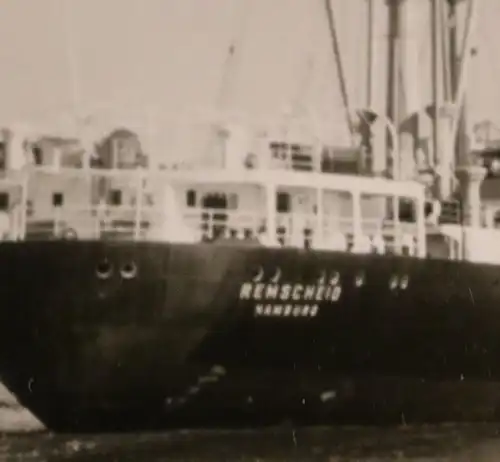 tolles altes Foto Frachtschiff Remscheid Hamburg - 60-70er Jahre ?