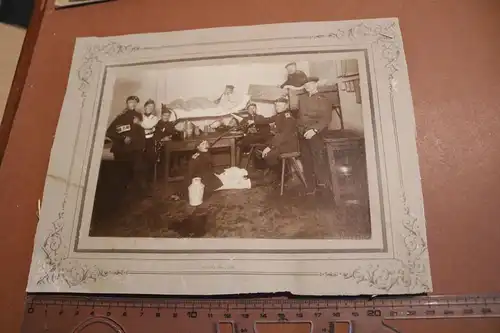 tolles altes Gruppenfoto Soldaten - Artillerie-Regt. 45 ??? Schulterstücke -1903