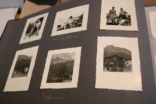 tolles altes Album einer Familie 192 Fotos - Urlaub usw 50er Jahre