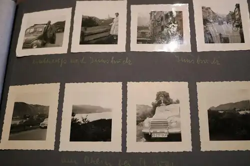 tolles altes Album einer Familie 192 Fotos - Urlaub usw 50er Jahre 