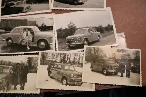 13 tolle alte Fotos Oldtimer Fiat 500 Topolino Giardiniera und NSU Fiat 1100 ???