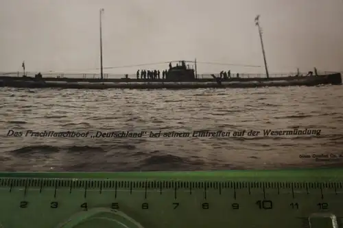 tolle alte Fotokarte - Fracht-U-Boot - U-Boot Deutschland Wesermündung
