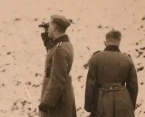 altes Foto - Soldaten am Übungsschiessen mit MG