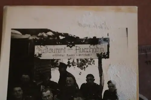 altes Foto  Soldaten posieren vor Bunker ? Restaurant zum Auerhahn