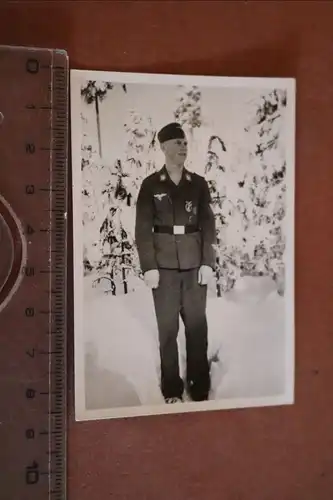 tolles altes Foto  - Soldat der Flakabteilung - 1945 Norwegen