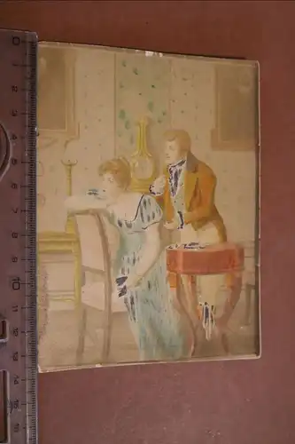 sehr altes Foto ?? Bild - handcoloriert - Mann und Frau - 1880-1900 ???