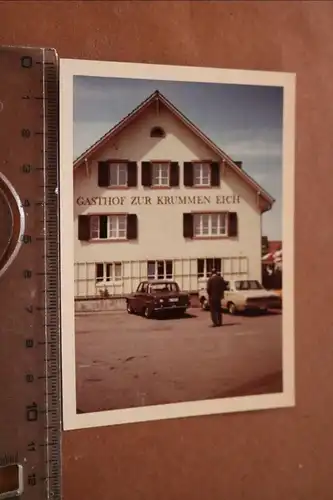 tolles altes Foto - Gasthof zur krummen Eich - 70er Jahre - Ort ?