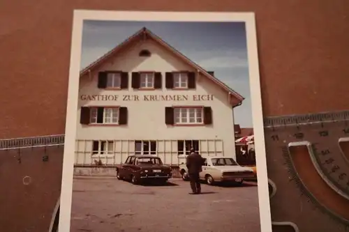 tolles altes Foto - Gasthof zur krummen Eich - 70er Jahre - Ort ?