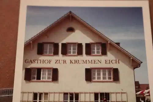 tolles altes Foto - Gasthof zur krummen Eich - 70er Jahre - Ort ?