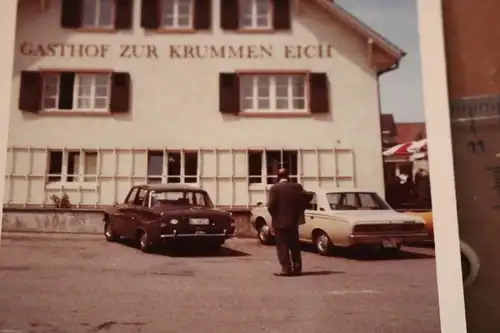 tolles altes Foto - Gasthof zur krummen Eich - 70er Jahre - Ort ?