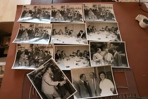 elf alte kleine Pressefotos - Gruppenfotos - Personen - Berühmt ?? 