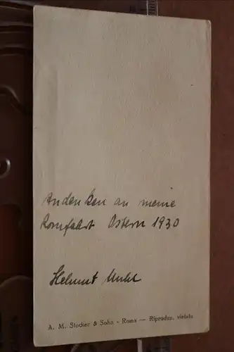 altes Bildchen Papst Piux -  Romfahrt 1930