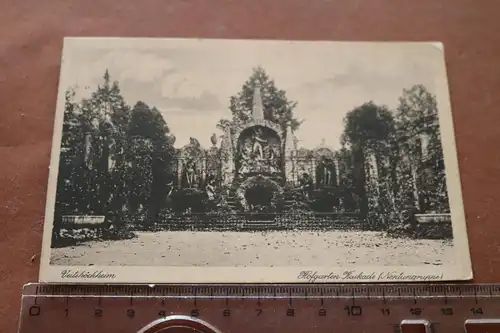 tolle alte Karte - Veitshöchheim Hofgarten Kaskade  1940