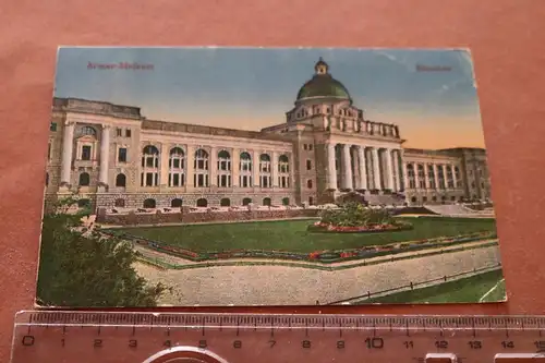 tolle alte Karte - Armee-Museum München  1918
