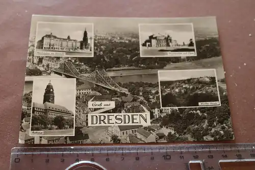 tolle alte Karte - Gruss aus Dresden  60-70er Jahre 
