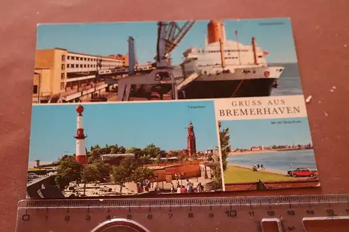 tolle alte Karte - Gruss aus Bremerhaven  70er Jahre ?