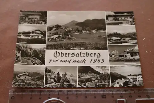 tolle alte Karte - Obersalzberg vor und nach 1945