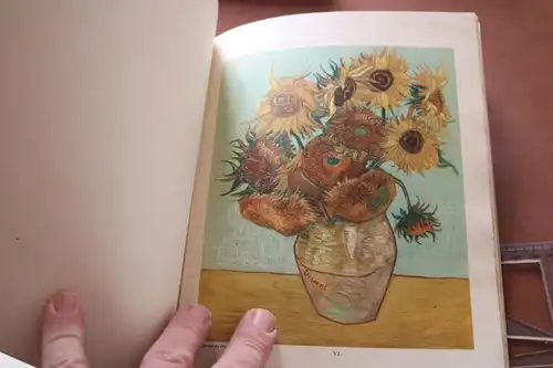 tolles altes Buch Vincent van Gogh, Blumen und Landschaften - Die Silbernen Büch