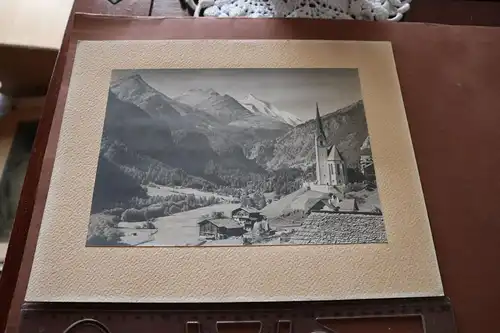 tolles altes großes Foto Heiligenblut mit Großglockner  20-30er Jahre ?